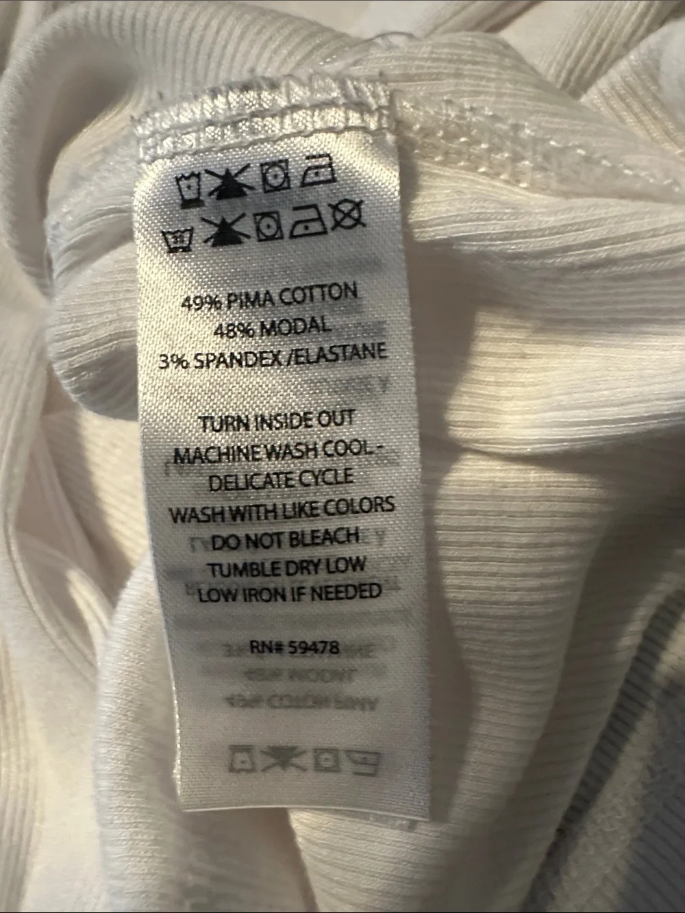 Rachel Zoe White Sleeveless Mock Neck Cotton Blend Top - Picture 3 of 4